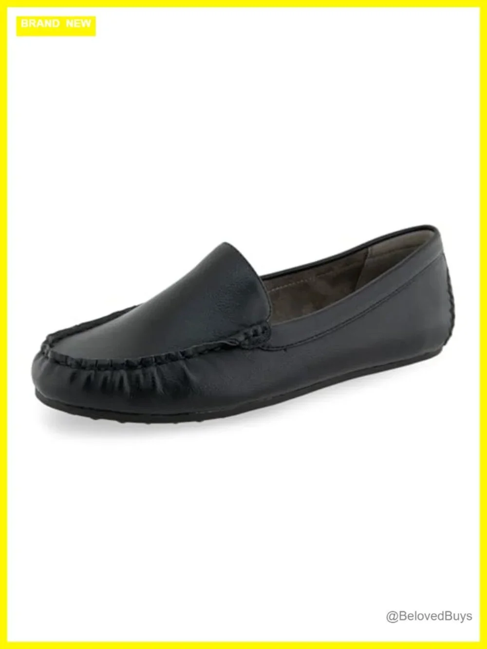 Faux Leather Loafers Slip-Ons OrthoLite Comfort Women's Casual Shoes